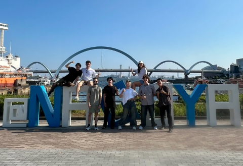 A group of students at Nagoya University